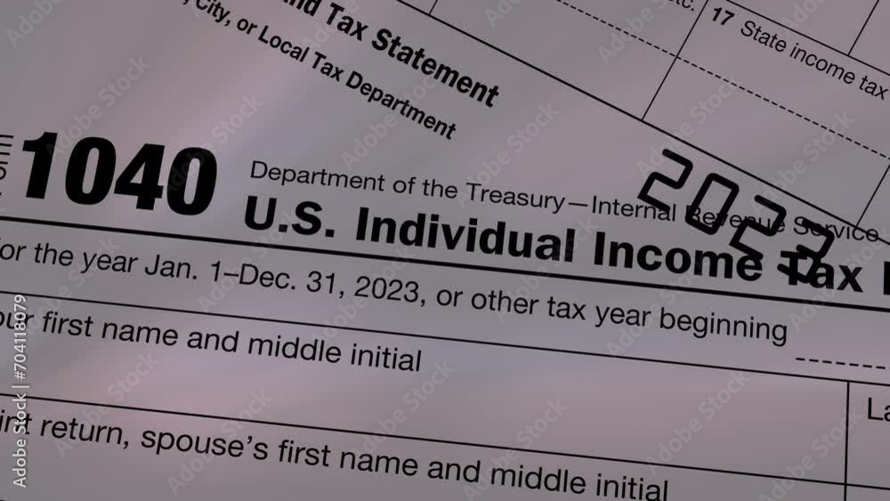 IRS Income Tax Documents Animation