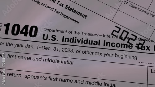 IRS Income Tax Documents Animation photo