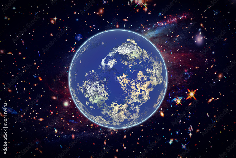 Obraz premium Dramatic view, earth. The elements of this image furnished by NASA.