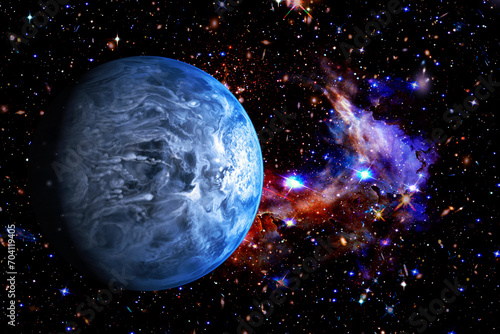 Extrasolar planet. The elements of this image furnished by NASA. photo