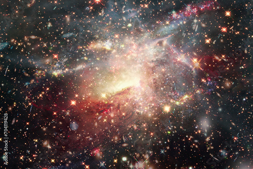 Amazing galaxy view and stars. The elements of this image furnished by NASA.