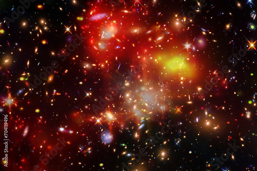 Space and galaxy. The elements of this image furnished by NASA.