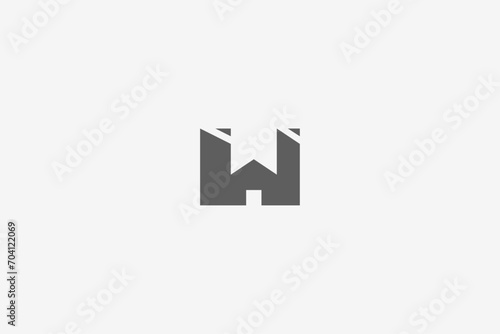 Free Download Illustration vector graphic of letter W home. Good for logo - GFXLoad