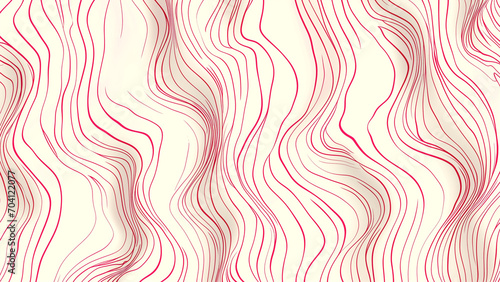 Minimal Pink Lines on Soft Fabric