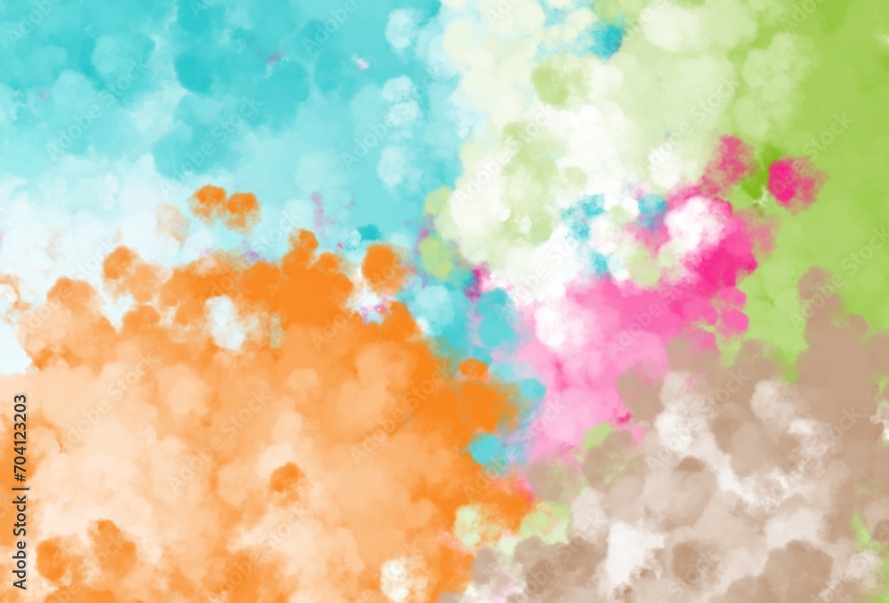 abstract watercolor background with colorful splashes
