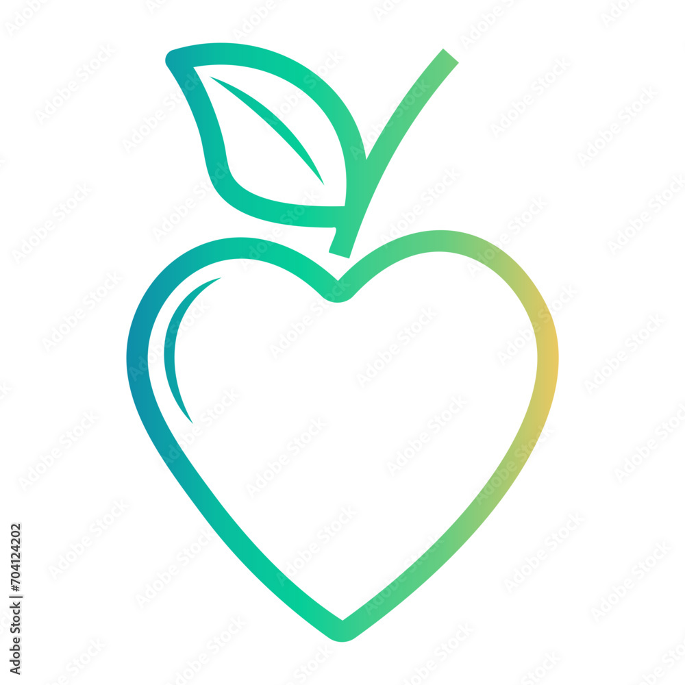 Fototapeta premium heart icon
