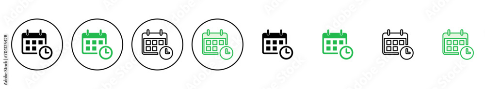 Calendar icon set. Calender symbol. calendar vector icon Calendar icon set. Calender symbol. calendar vector icon