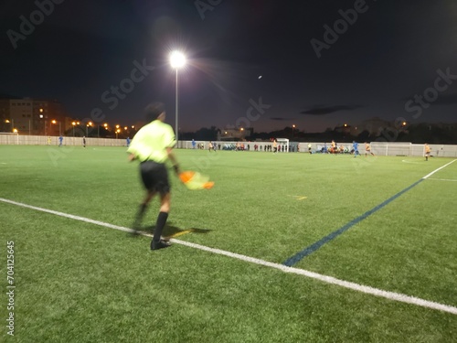 soccer player on the stadium