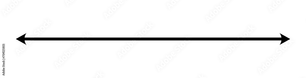 A simple black double-headed arrow – Minimalist straight arrow isolated on a transparent background A simple black double-headed arrow – Minimalist straight arrow isolated on a transparent background
