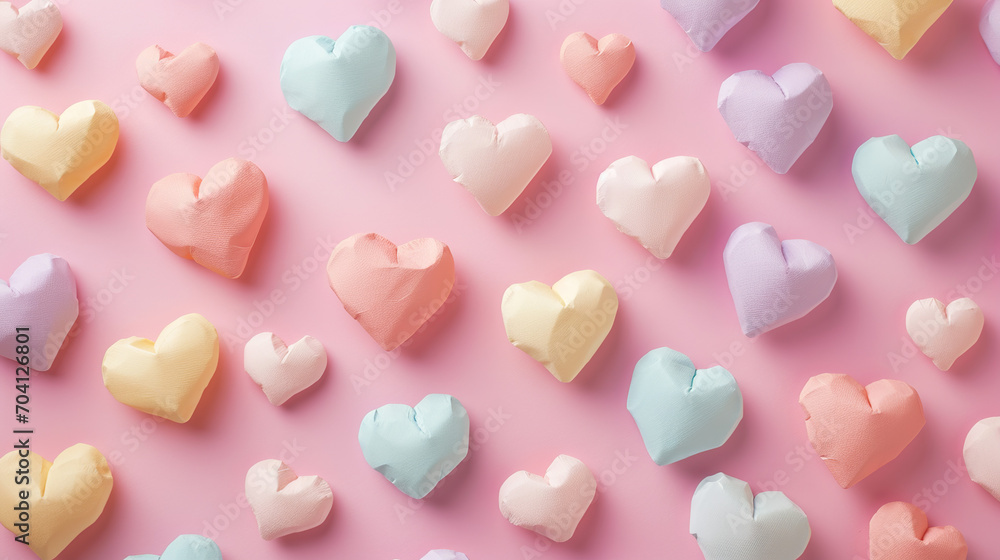 Obraz premium cute paper hearts for Valentine's Day