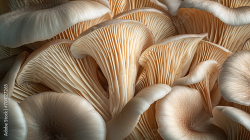 White oysters mushrooms 