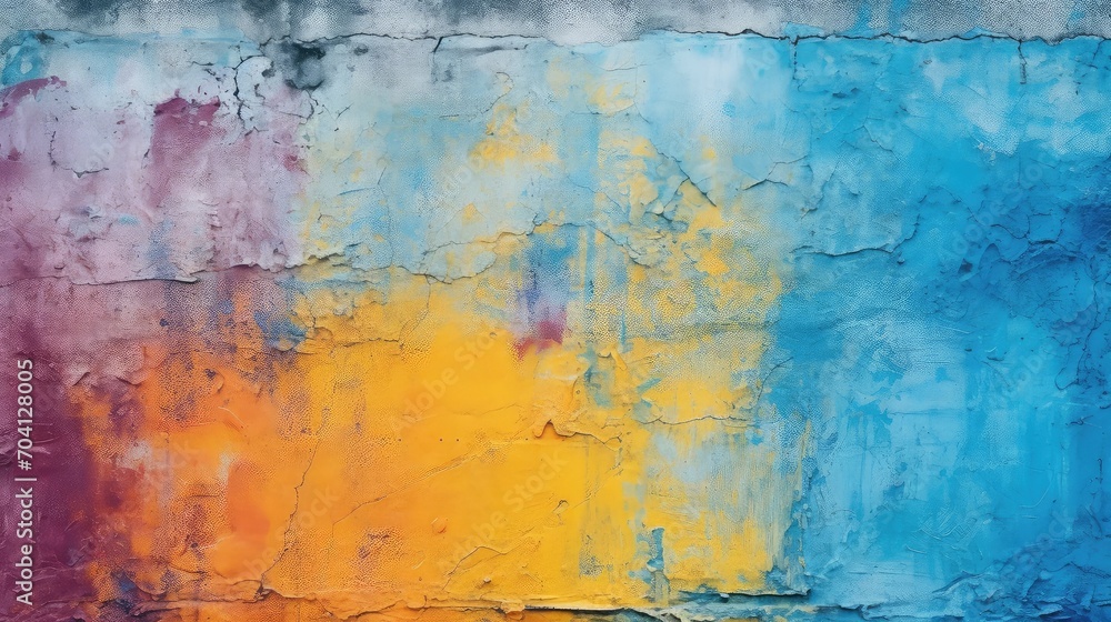Abstract colorful wall over a cracked surface background Abstract colorful wall over a cracked surface background
