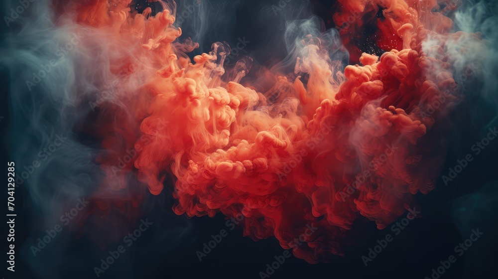 Abstract colorful smoke background