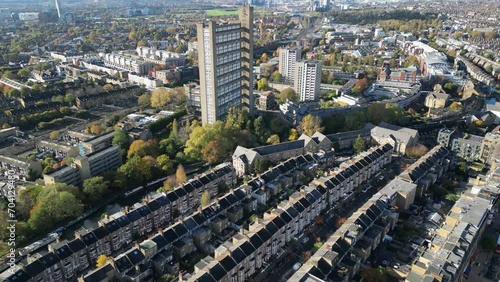 Trellick Tower is a Grade II* listed tower block on the Cheltenham Estate in North Kensington, London