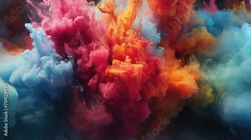 Abstract colorful smoke background