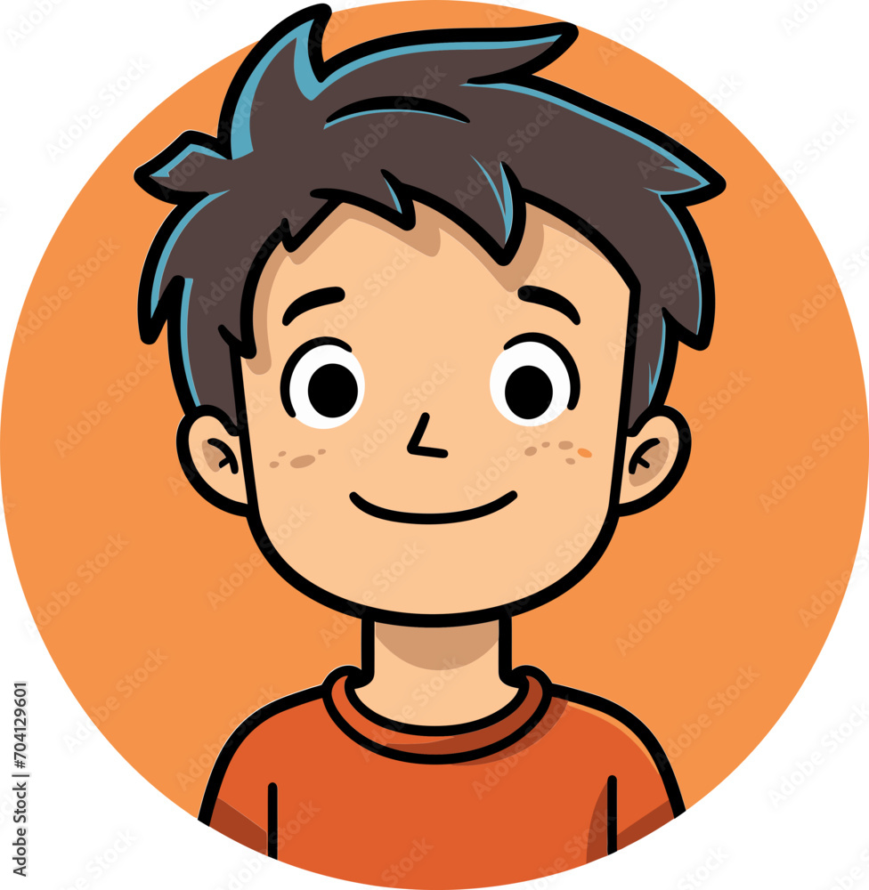 Vector Scene of a Joyful Kid Boyhood Adventures Vector Illustration Vector Scene of a Joyful Kid Boyhood Adventures Vector Illustration