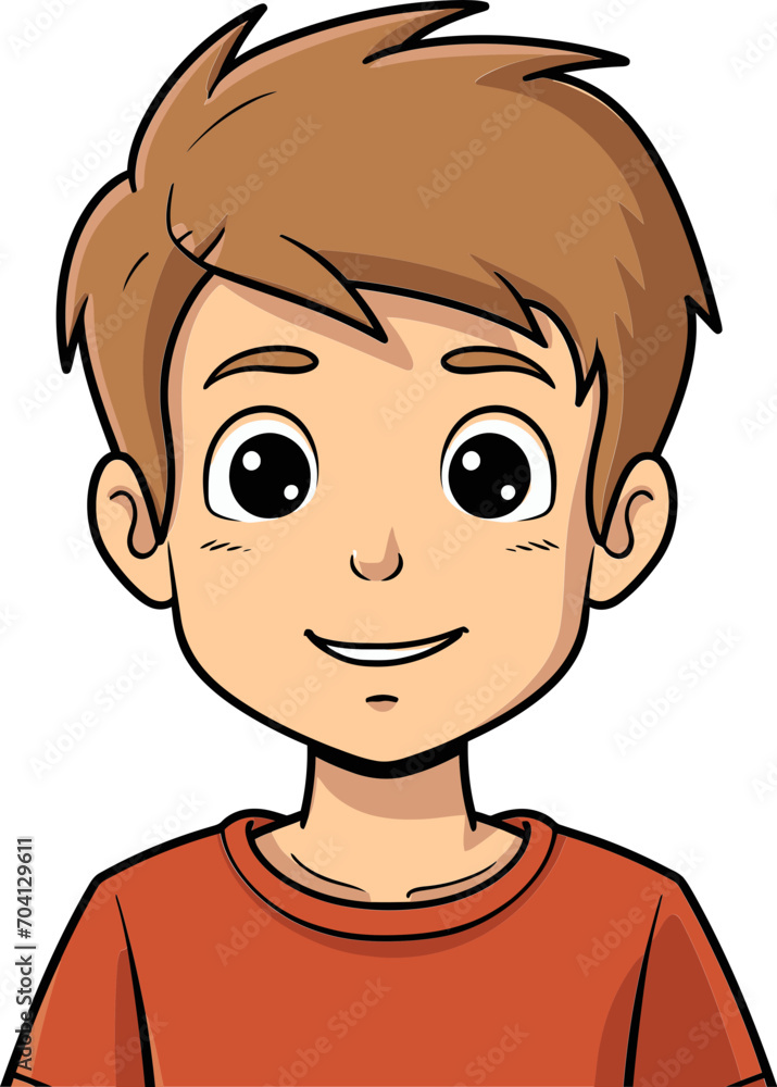 Vector Drawing of a Playful Boy Captating Energy Boy Vector Scene Vector Drawing of a Playful Boy Captating Energy Boy Vector Scene