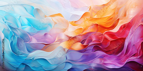 Abstract flow of vivid colors