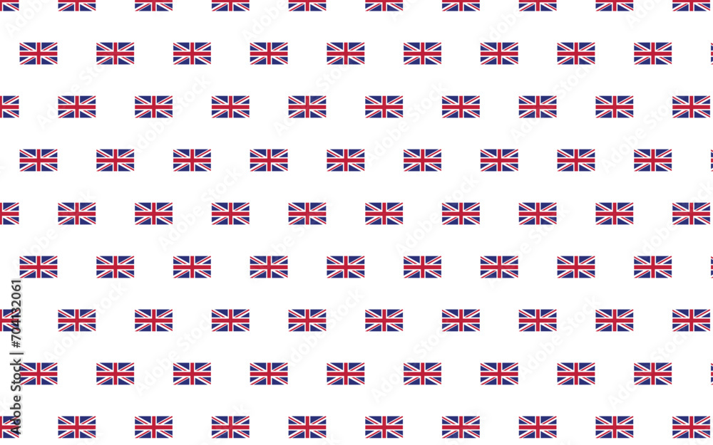 Illustration of england flag pattern on a white background. New year country flags seamless pattern decoration. Creative minimalist art style background Illustration of england flag pattern on a white background. New year country flags seamless pattern decoration. Creative minimalist art style background