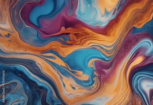 Fluid Art Abstract colorful background wallpaper Mixing paints Modern art Vibrant marble texture