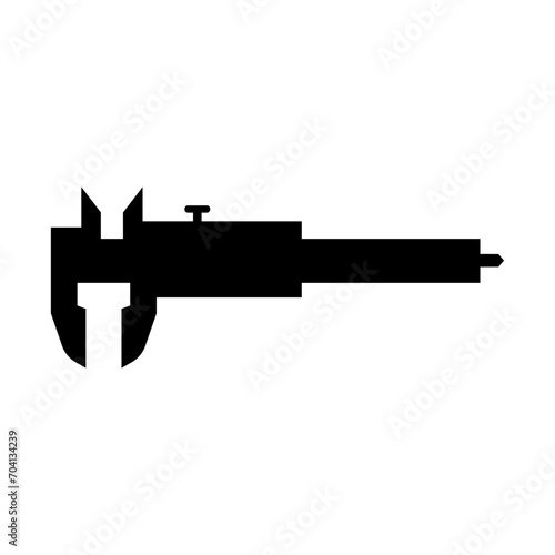 Vernier caliper glyph icon