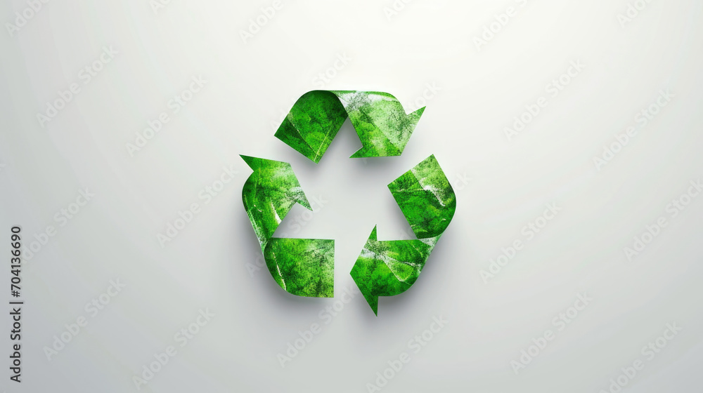 An image showcasing a green recycling symbol set against a clean, white backdrop, emphasizing the importance of recycling and environmental consciousness. An image showcasing a green recycling symbol set against a clean, white backdrop, emphasizing the importance of recycling and environmental consciousness.