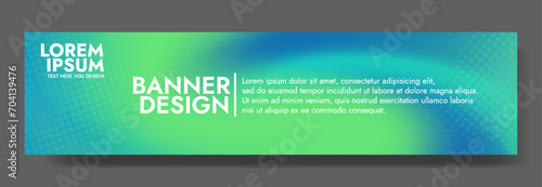 Abstract green blue banner color with a unique wavy design. It is ideal for creating eye catching headers, promotional banners, and graphic elements with a modern and dynamic look.