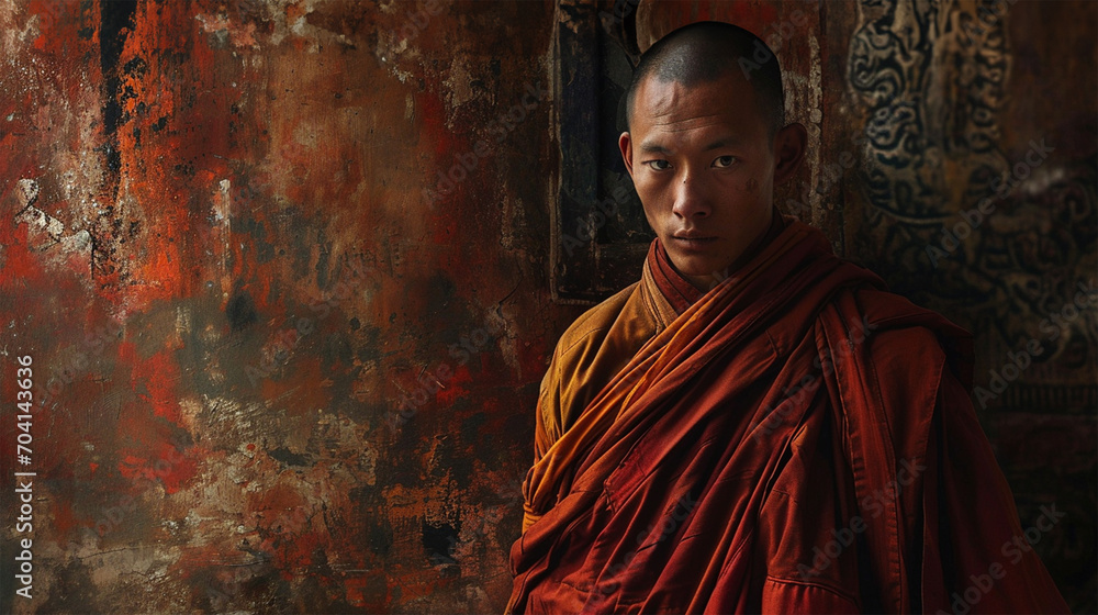 チベット僧のイメージ - image of Lama - No1-3 Generative AI
