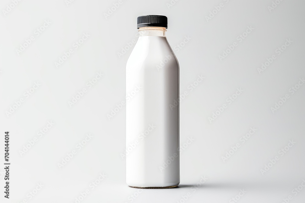 A blank white drink bottle A blank white drink bottle