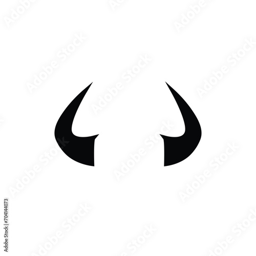 Devil horn Vector icon design illustration logo Template