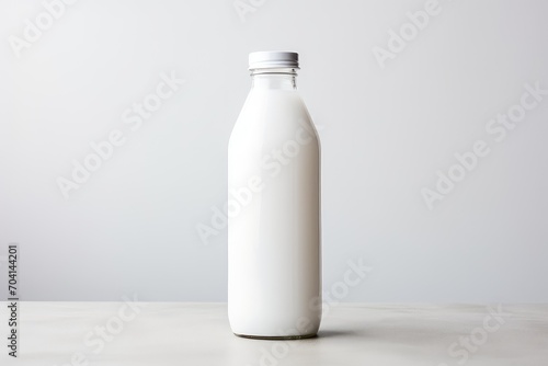 A blank white drink bottle