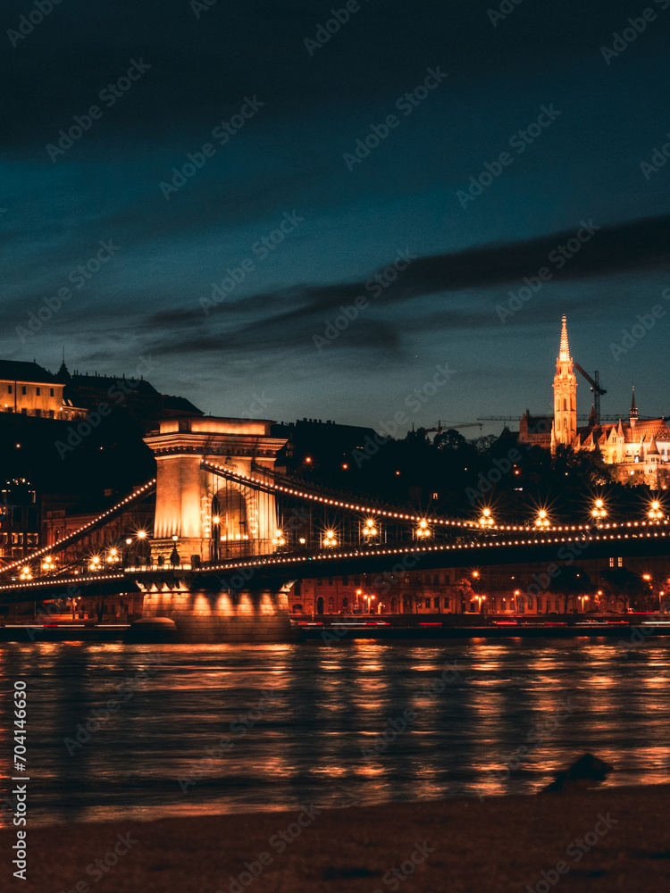 Obraz premium City by night.