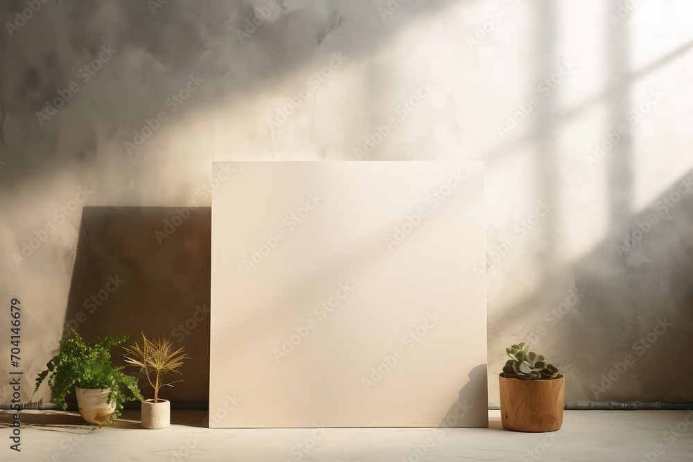 Obraz premium A blank white canvas background