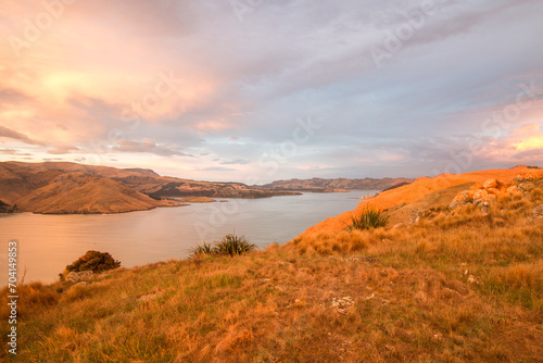 Sunrise at Godley Head and Lyttelton Harbour - Banks Peninsula, New Zealand - 02