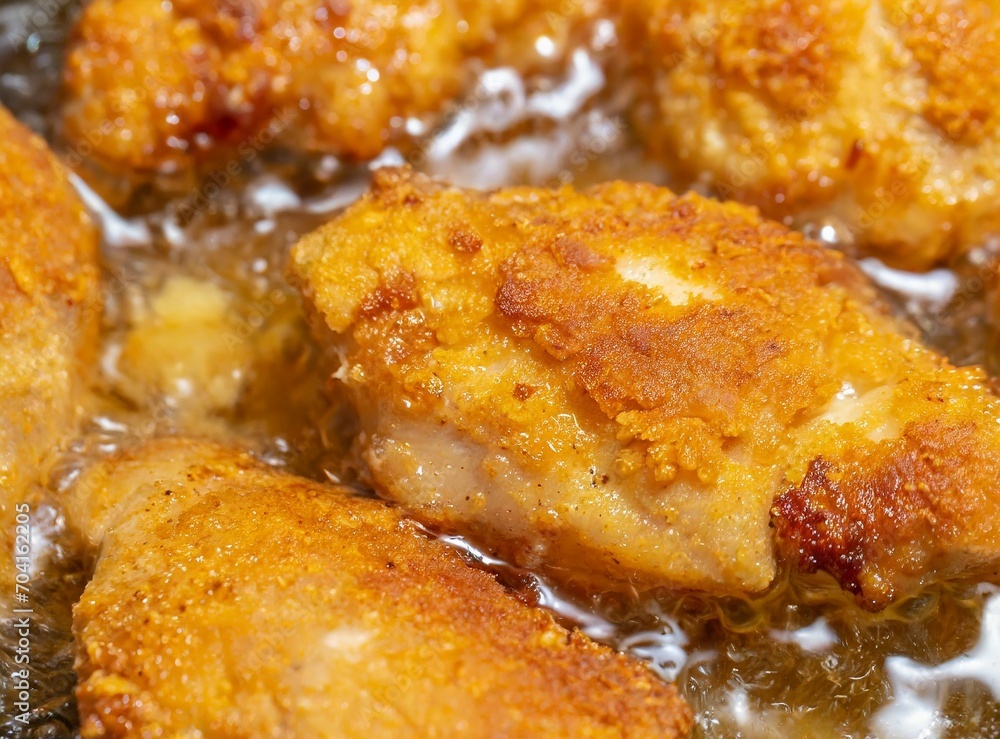 Cooking fried chicken Cooking fried chicken
