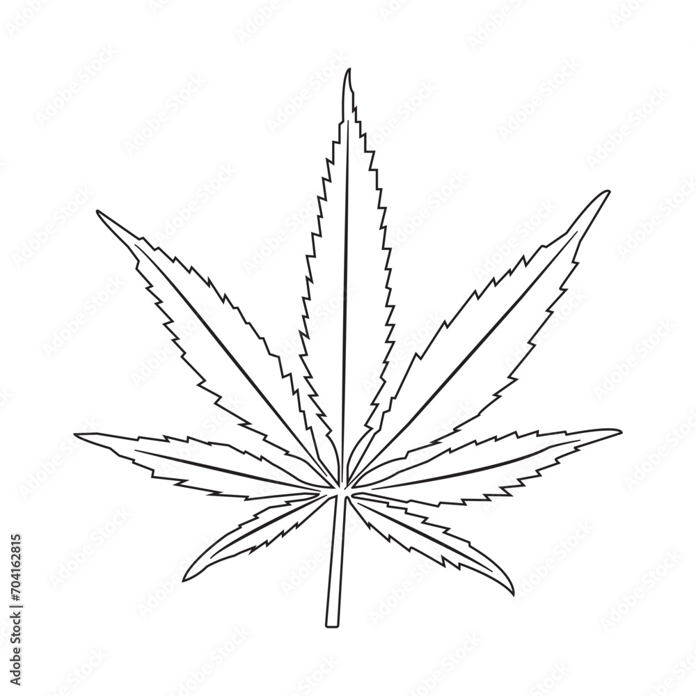 Obraz premium Marijuana leaf icon
