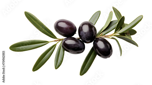 Delicious olives with leaves  cut out
