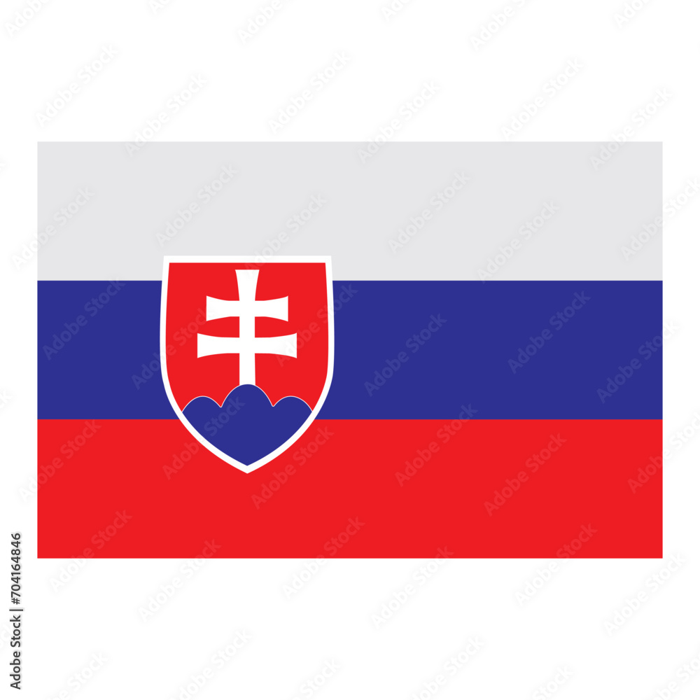 Fototapeta premium Slovakia state flag icon