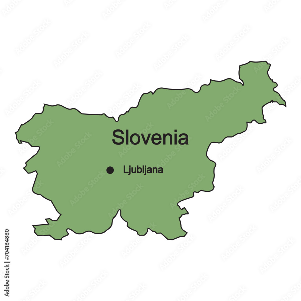 Slovenia country map icon