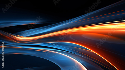 Three-dimensional luminous curve background, abstract future technology graphic poster PPT background
