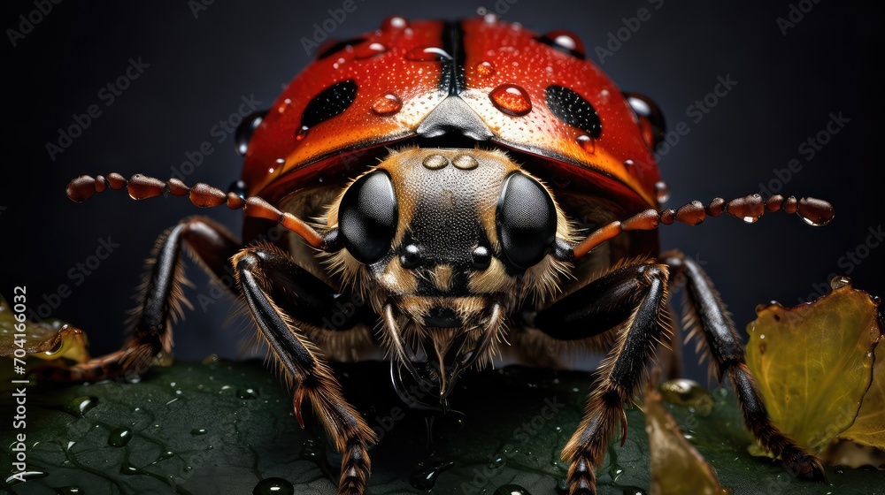 Close up ladybug insect macro Close up ladybug insect macro