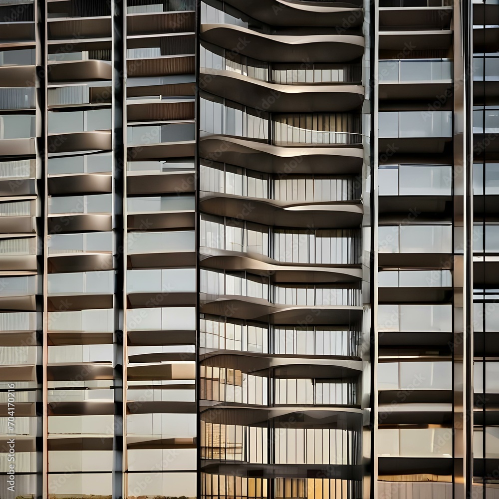 A modernist office building with a facade resembling shifting sands2 A modernist office building with a facade resembling shifting sands2