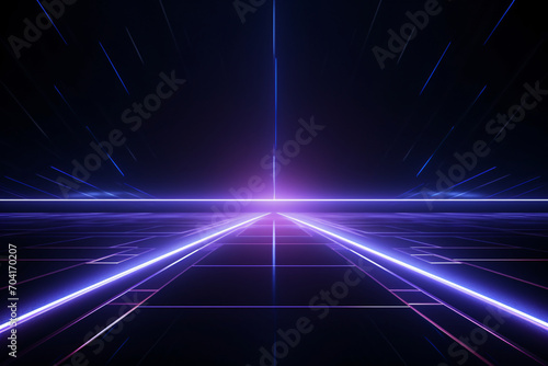 Future technology line background and light effects, abstract future technology concept design scene illustration