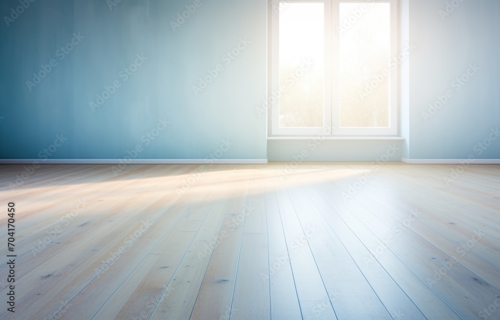 Bright and Airy Empty Room with Hardwood Floors and Large Windows Bright and Airy Empty Room with Hardwood Floors and Large Windows