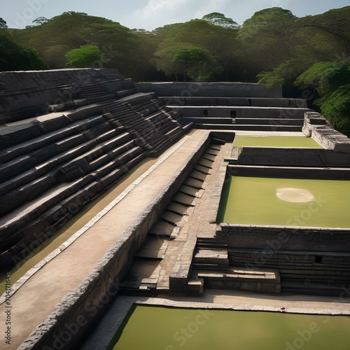An ancient Mayan ballcourt where a ceremonial sport was once played3 photo