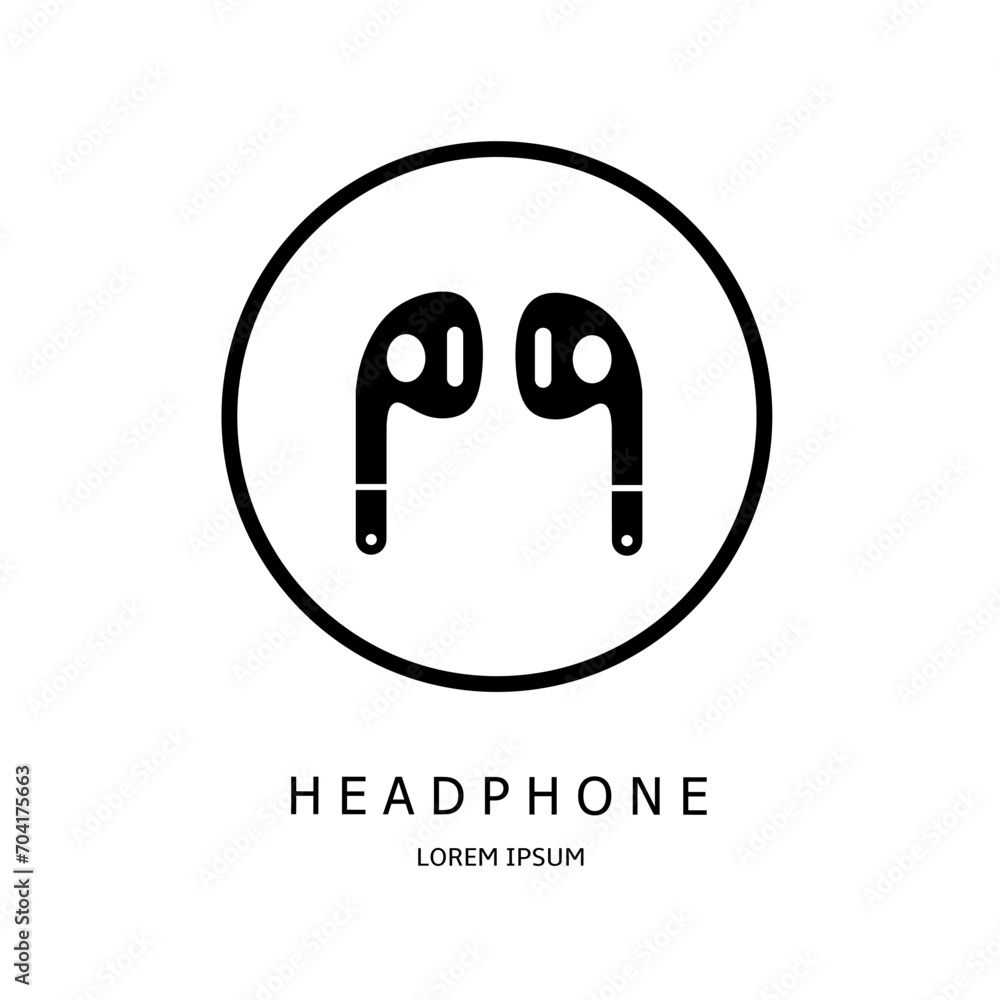 Logo vector design for business. Headphone logos. Logo vector design for business. Headphone logos.