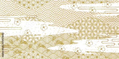 梅　和柄　春　背景