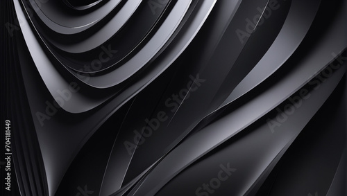 abstract  futuristic black wave Wallpaper background.