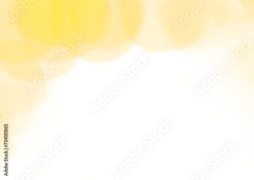黄系水彩サークル模様の和風背景素材 photo