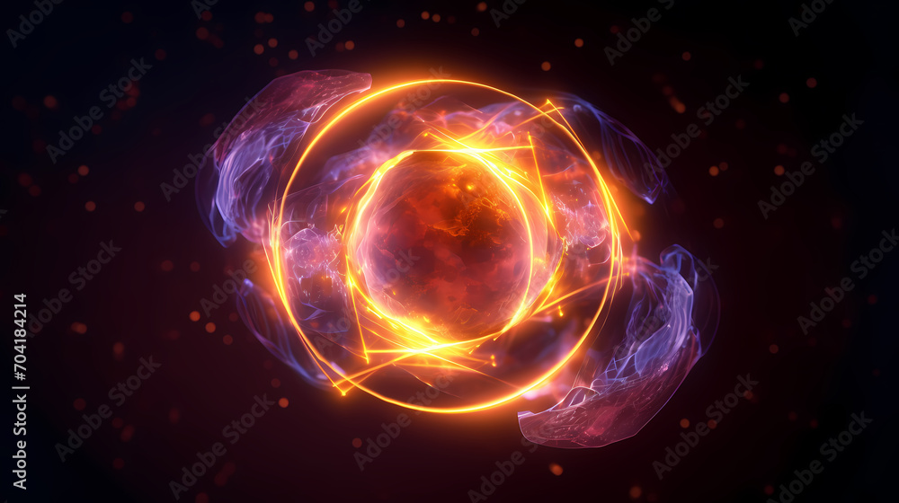 Obraz premium Technology abstract graphic poster web page PPT background, technology background